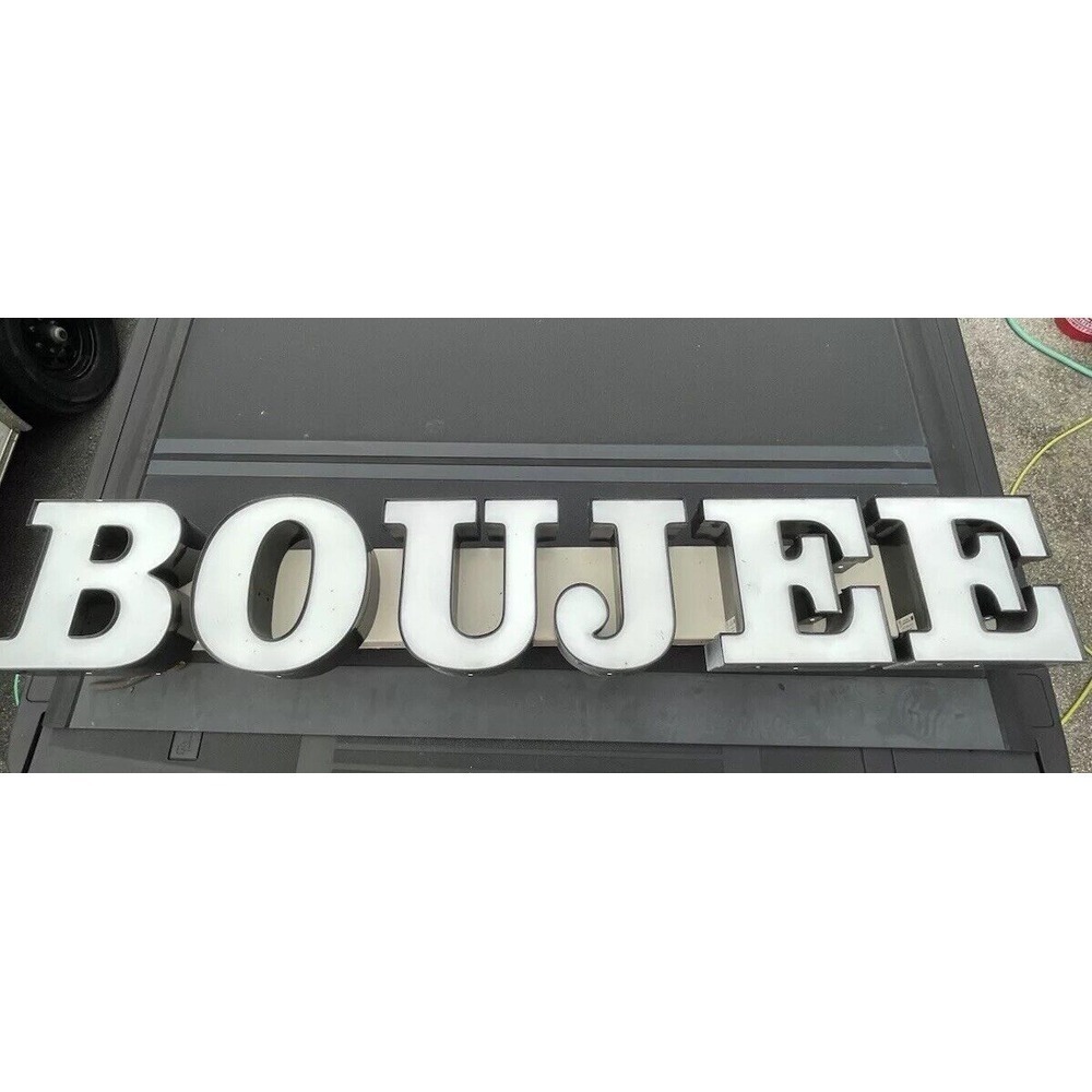 BOUJEE Channel Box LED LIGHTED SIGN Commercial 5' Length  X 10" Height X 6" Wide